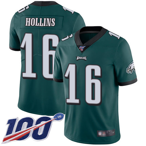 Men Philadelphia Eagles #16 Mack Hollins Midnight Green Team Color Vapor Untouchable NFL Jersey Limited Player 100th->philadelphia eagles->NFL Jersey